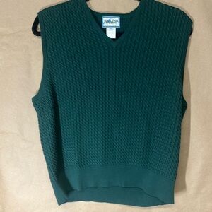 Pendleton 100% cotton women XL cable knit sweater vest